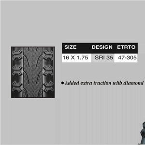 16X1.75 ZWART REFLEX NO FLAT